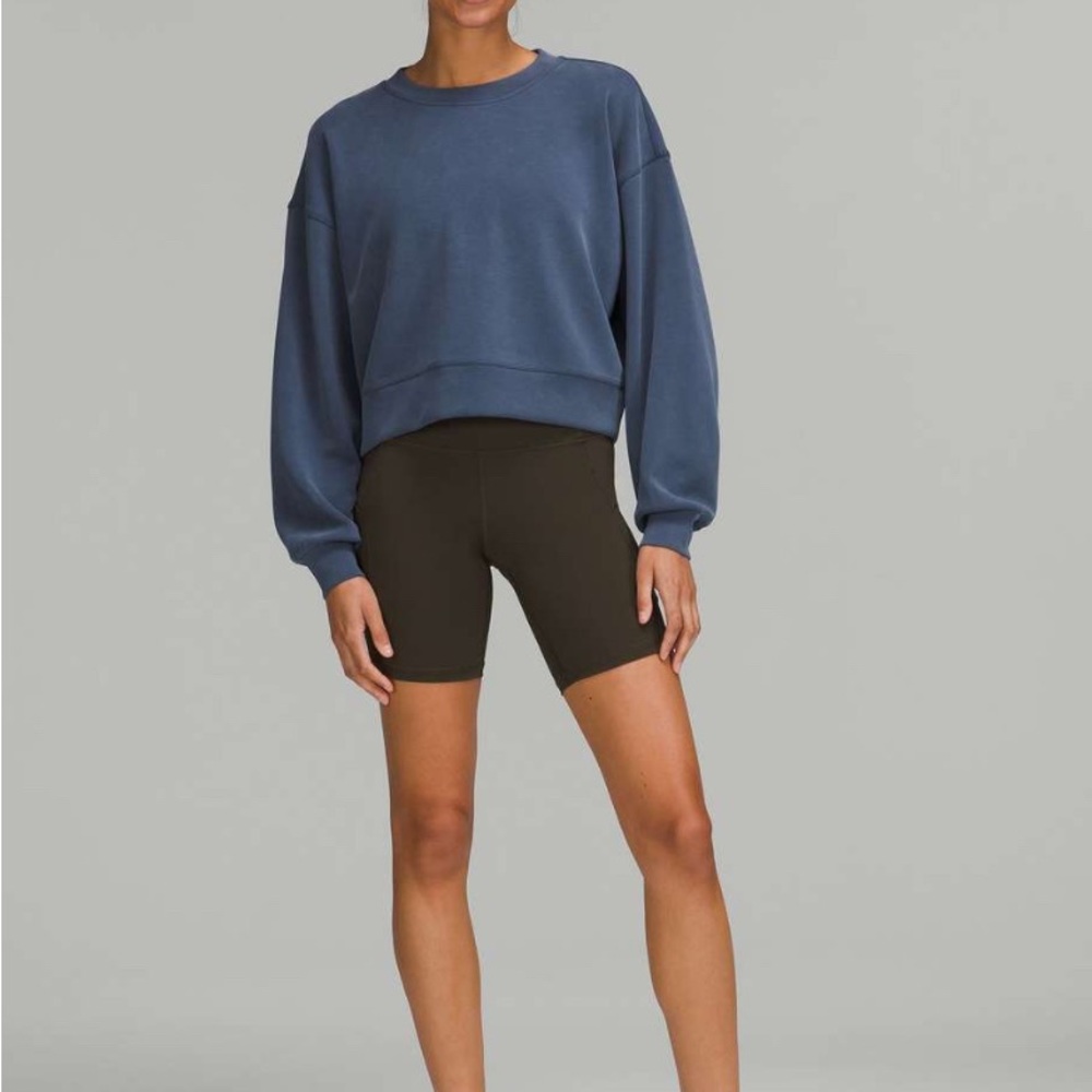 Lululemon perfectly cropped oversized softstreme  Crewneck Sweatshirt